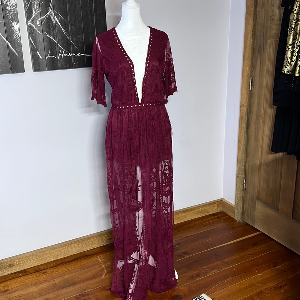 Honey Punch sheer mini dress - size medium
